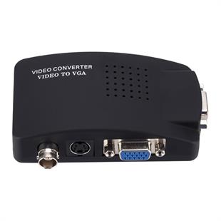 Powermaster PM-983 BNC S-Video VGAdan VGAya Görüntü Dönüştürücü 1080P Destekli