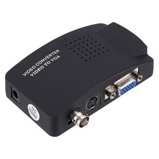 Powermaster PM-983 BNC S-Video VGAdan VGAya Görüntü Dönüştürücü 1080P Destekli