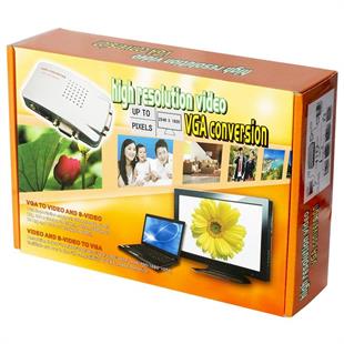 Powermaster PM-983 VGAdan BNC S-Video VGAya Görüntü Dönüştürücü 1080P Destekli