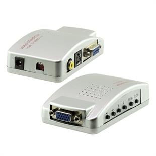 Powermaster PM-983 VGAdan BNC S-Video VGAya Görüntü Dönüştürücü 1080P Destekli