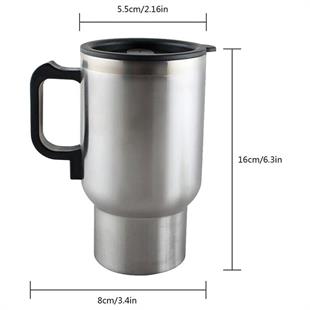 Powermaster PM-140Z 12V Paslanmaz Çelik Aktif Isı Korumalı Oto Sıcak İçecek Termosu