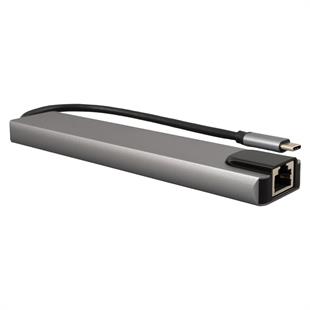 Powermaster Type-C 8in1 HDMI Çok Fonksiyonlu USB 3.0 Dock Station (Macbook - PC - Playstation - Xbox)