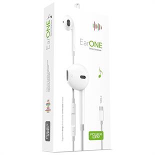 Powerway Earone Mikrofonlu Kablolu Kulaklık TYPE-C Çıkışlı Tüm Cihazlarla Uyumlu Stereo