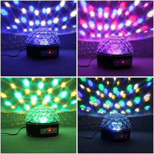 MagicVoice Usb Mp3 Blueooth Destekli Kumandalı Hoparlörlü Yarım Dünya Sihirli Led Disko Topu