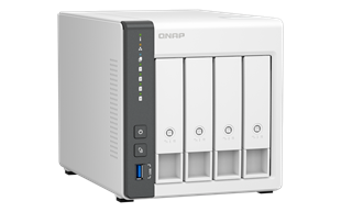 QNAP 4diskli ARM QC-4GB RAM-2.5GbE Nas Server TS-433-4G Distribütör Garantili