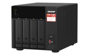QNAP 4diskli Ryzen V1500B-8GB RAM-2-2.5GbE Nas Server TS-473A