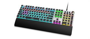 QUADRO Z2000 Kablolu USB RGB Q Trk Gümüş/Siyah Gaming Klavye