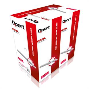 Qport Q-CAT6 305m CAT6 gri 23AWG kablo