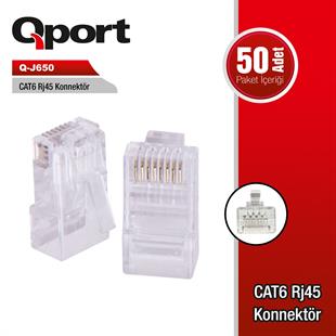 Qport Q-J650 CAT6 RJ-45 50lik konnektör