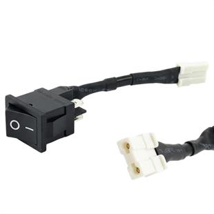 R13-0 2 Pin Siyah Soketli Yükseltici Anahtarı - 6A 250V (19x13mm)