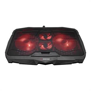 RAMPAGE AD-RX34 X-FRAME ABS Plastik Siyah 4 FANLI Notebook Soğutucu Stand