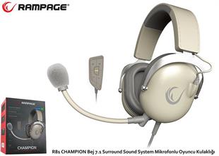 RAMPAGE R81 CHAMPION 7.1 USB OYUNCU KULAKLIK,BEJ