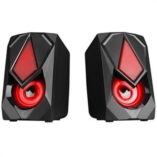 RAMPAGE RMS-G19 2.0 5 Watt LED Işıklı Siyah Multimedia Speaker