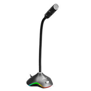 RAMPAGE RMX-M7 PYTHON Siyah/Kırmızı PC 3,5M PS4-XBOX-Mobile Esnek Sağlam Gaming Oyuncu Mikrofon