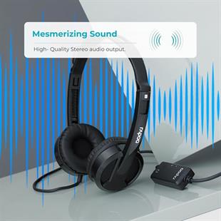 RAPOO H120 Stereo Kablosuz Mikrofonlu Kulaklık