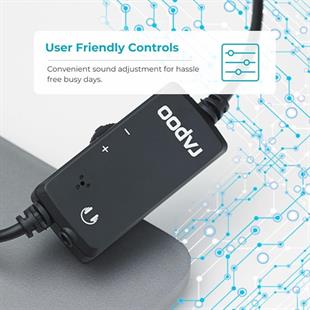 RAPOO H120 Stereo Kablosuz Mikrofonlu Kulaklık