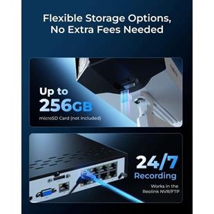 REOLINK 16MP Panoramik 2.8mm Renkli IP Kamera Hareket İzleme Duo 3