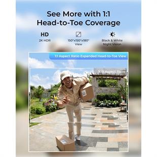 REOLINK 4MP Video Dorbell Bataryalı Kapı Zili IP Kamera PoE