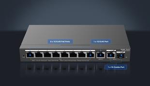 RUIJIE 8port PoE 120w 1-SFP Gigabit Yönetilebilir Switch RG-ES210GS-P
