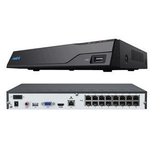 Reolink NVS16-410 16Kanal 16xPoE NVR 4TB HDD dahil