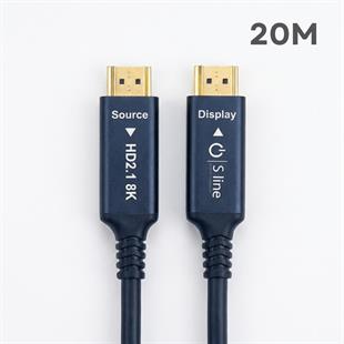 S-LİNE FK0520-8K-OPT 20MT 2.1V 8K FİBER OPTİK HDMI KABLO