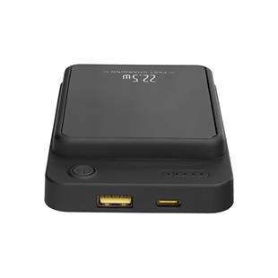 S-LINK  M1021 10000mAh Magsafe 15W HSC22.5W+PD20W+QC3.0 Siyah LCD Taşınabilir Şarj Cihazı Powerbank