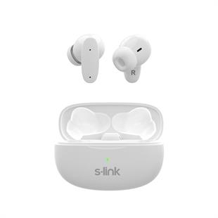S-LINK EARDOPES SL-TWS08 Beyaz 4 Mikrofonlu Enc Dual Mıc. TWS 50/500mah BT Mikrofonlu Kulaklık