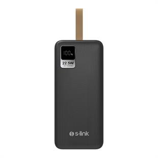 S-LINK G330 30000mAh Micro+Type-C+USB PD20W+QC3.0 18W Siyah LCD Taşınabilir Pil Şarj Cihazı Powerbank