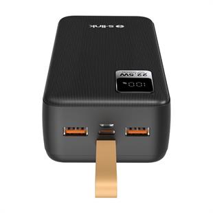 S-LINK G330 30000mAh Micro+Type-C+USB PD20W+QC3.0 18W Siyah LCD Taşınabilir Pil Şarj Cihazı Powerbank