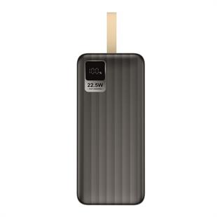 S-LINK G430 40000mAh Micro+Type-C+USB PD20W+QC3.0 18W Siyah LCD Taşınabilir Pil Şarj Cihazı Powerbank