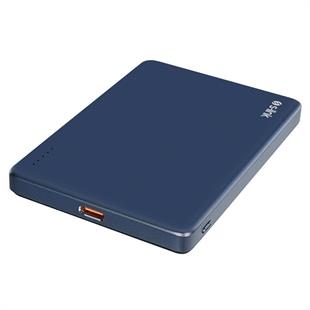 S-LINK MG105 5000mAh PD20W Magsafe 15W Kablosuz Type-C Mavi Taşınabilir Metal Şarj Cihazı Powerbank