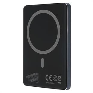 S-LINK MG105 5000mAh PD20W Magsafe 15W Kablosuz Type-C Mavi Taşınabilir Metal Şarj Cihazı Powerbank