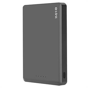 S-LINK MG110 10000mAh PD20W Magsafe 15W Kablosuz Type-C Gri Taşınabilir Metal Şarj Cihazı Powerbank