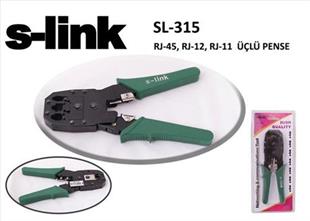S-LINK SL-315 RJ 11+RJ 12+RJ 45 Sıkma Pensesi