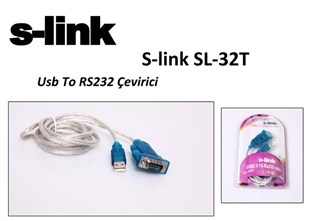 S-LINK SL-32T Usb To RS232 (USB den Comport a çevirici)