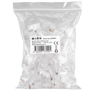 S-LINK SL-COB20P CAT6 EZRJ-45 YENİ NESİL UTP KONNEKTÖR 100 LÜ KUTU