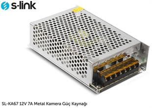 S-LINK SL-KA67 12V 7 Amper Metal Adaptör