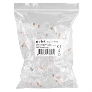 S-LINK SL-RJ460 CAT6 UTP Konnektör 100 lü paket