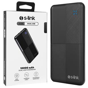 S-Link IP-G12N 10.000mAh MicroUSB + TYPE-C Siyah Taşınabilir Pil Şarj Cihazı Powerbank