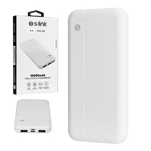 S-Link LP-G10N Beyaz Micro + Type C Girişli 10000 Mah Taşınabilir Şarj Cihazı Powerbank