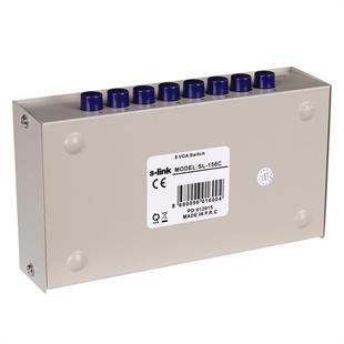 S-Link SL-158C 8x1 Port VGA Switch (8 Giriş - 1 Çıkış)