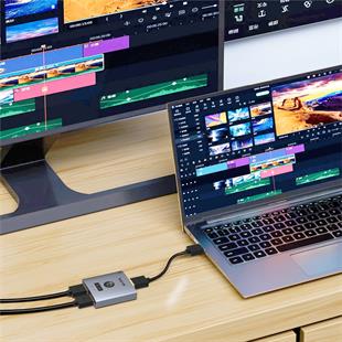 S-Link SL-LU602 2-Port 4K 60Hz HDMI Çift Yönlü (Bi-Directional) Akıllı Switch