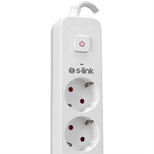 S-Link SPG501S 1.5 Metre Kablolu 750 Joule 1.5 Mm Anahtarlı 5li Akım Korumalı Priz