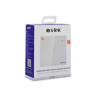 S-Link Swapp SL-EG31 Kablosuz ve Dokunmatik Aydınlatma Anahtarı 1Li Wifi TUYA Destekli