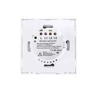 S-Link Swapp SL-EG33 Kablosuz ve Dokunmatik Aydınlatma Anahtarı 3Lü Wifi TUYA Destekli