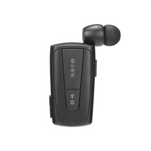 S-link SL-BT105 Siyah Mobil Telefon Uyumlu Makaralı Titreşimli Bluetooth Kulaklık