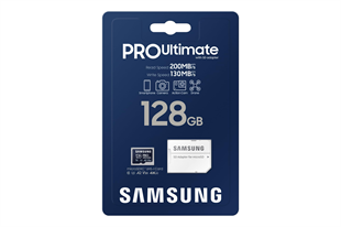 SAMSUNG 128GB PRO Ultimate T9 MB-MH128T/WW MicroSDXC Hafıza Kartı (Adaptörlü)