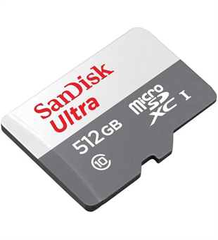 SANDISK 512GB ULTRA SDSQUNR-512G-GN3MN 100MB/s MicroSD Hafıza Kartı