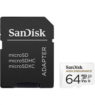 SANDISK 64GB High Endurance SDSQQNR-064G-GN6IA 100MB/s microSDHC Hafıza Kartı