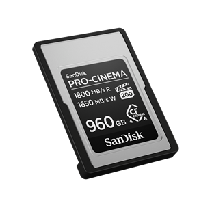 SANDISK 960GB PRO-CINEMA SDCFEA-960G-GN4NN CFexpress Type A PCIe Gen4 1800-1650MB/s Hafıza Kartı